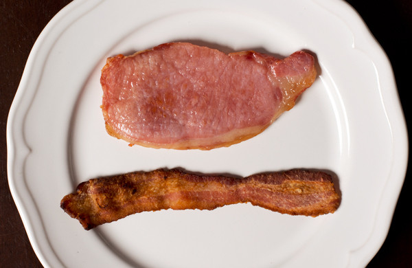 UK bacon and US bacon for cats