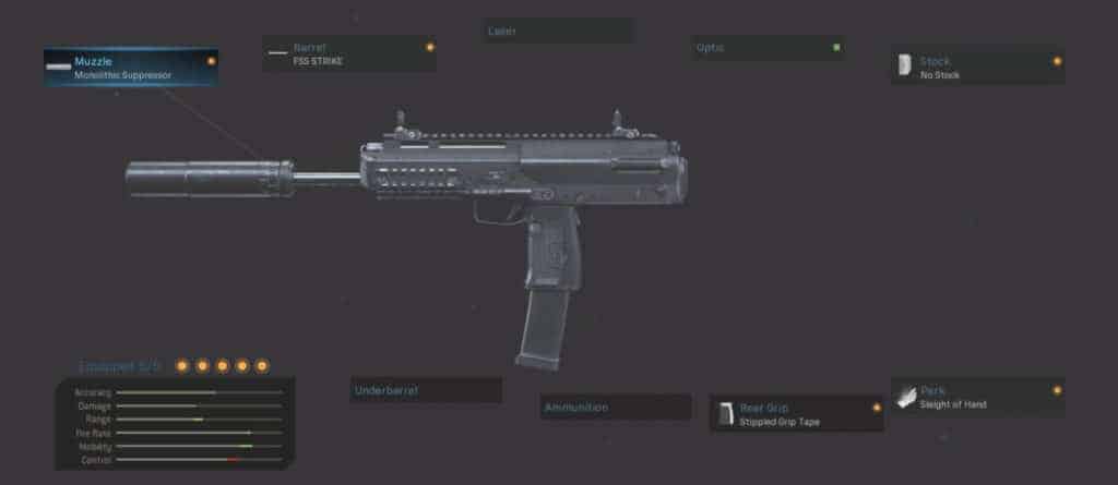 MP7 Rush Class Attachment Setup