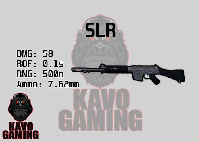 Stats for the SLR in PUBG