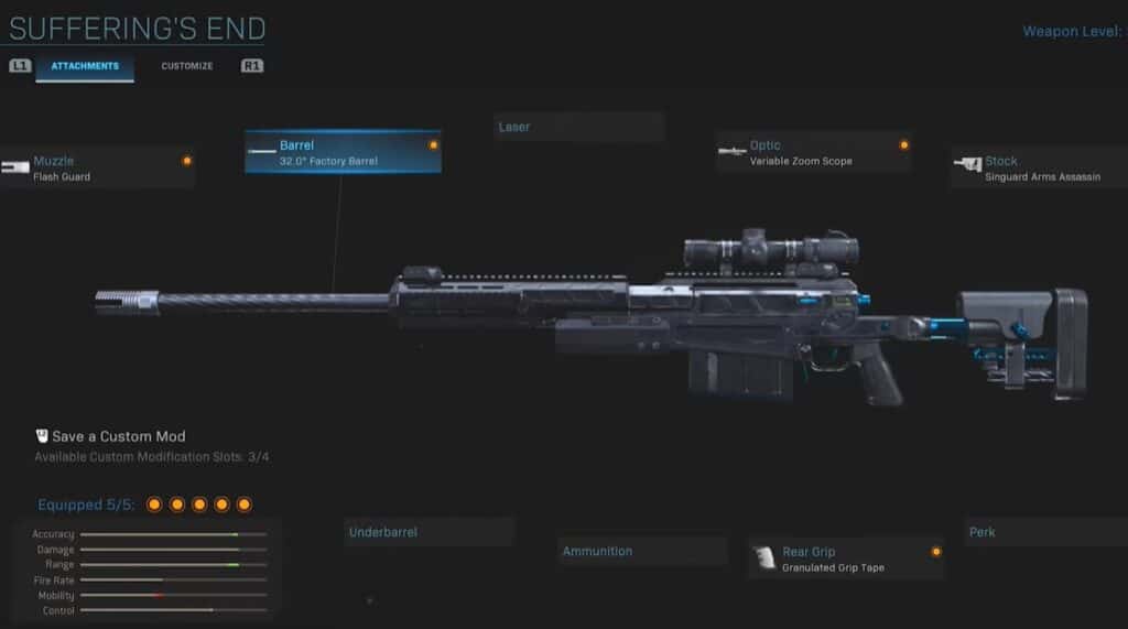 AX-50 Sufferings End Blueprint Season 2