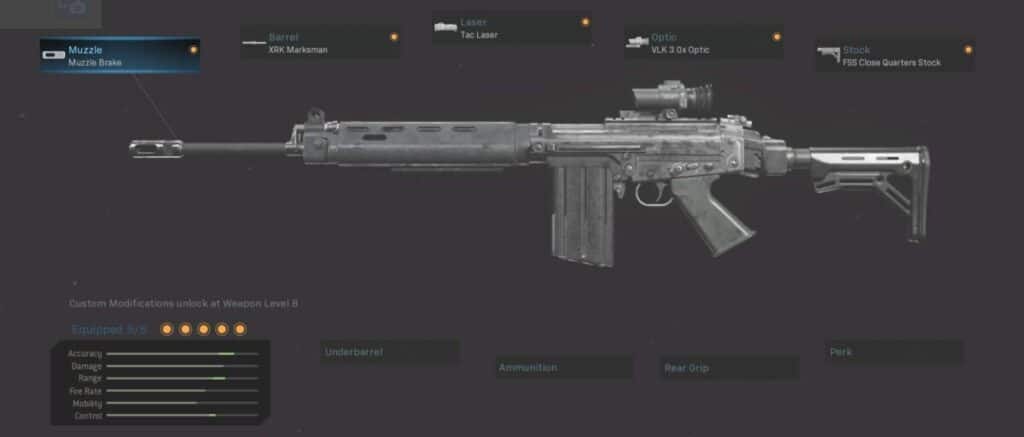 FAL Best Loadout Warzone: Distant Damage