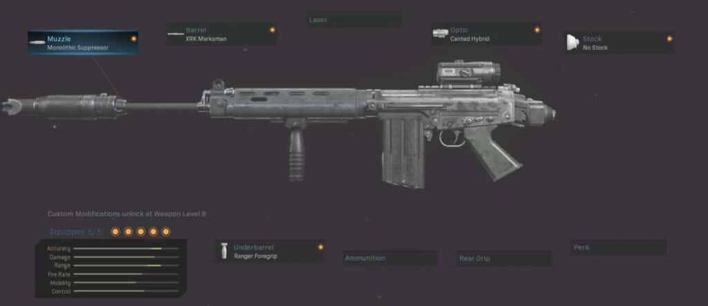 FAL Best Loadout Warzone:  Without Trace